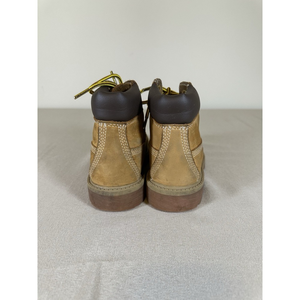 Timberland Boots Size 13 Wheat Nubuck Leather Hiking Field Waterproof Boy's - Picture 3 of 12